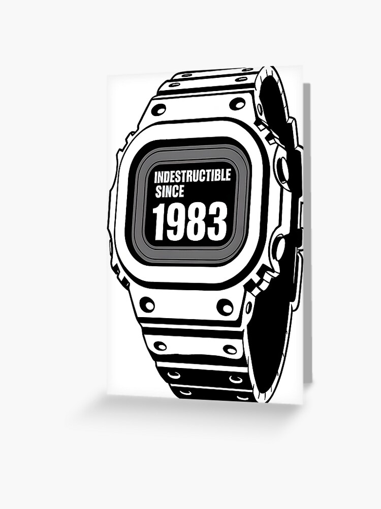 The Legend of 1983 Lives On greeting card by WatchesAndMore on Redbubble